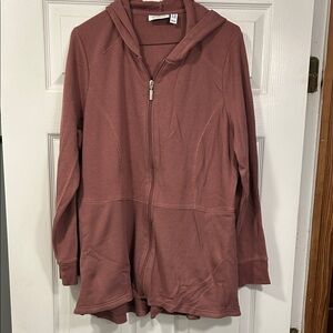 Pink Hooded Zip-Up Jacket